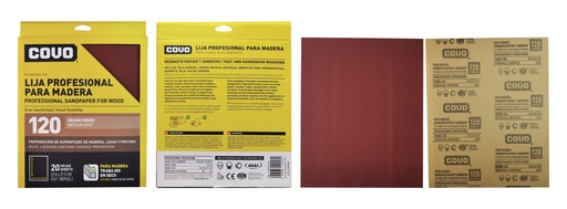 [8-153] LIJA ROJA GRANO 120 x UNID COVO 8-153