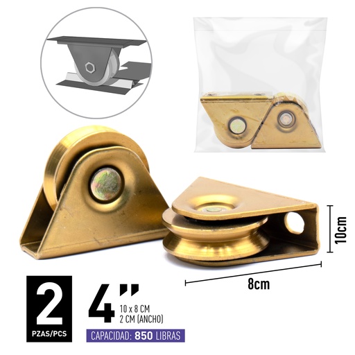 [5-156] RUEDAS P/ANGULO 70MM V C/B IMPORTADA SECURITY 5-156