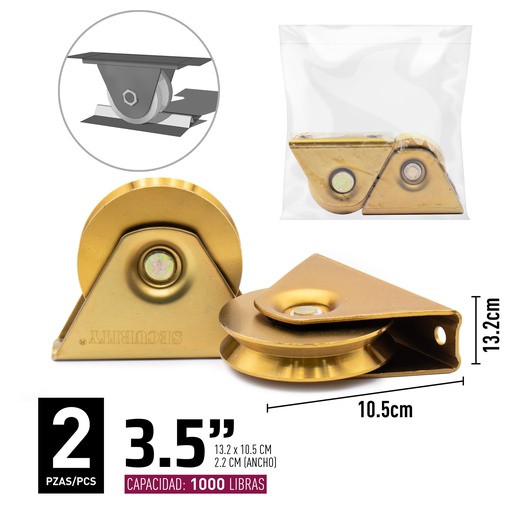 [5-157] RUEDAS P/ANGULO 80MM V C/B IMPORTADA 5-157