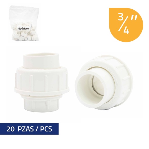 [5-198] UNION UNIVERSAL x 3/4" SOLDAR GRIVEN 5-198