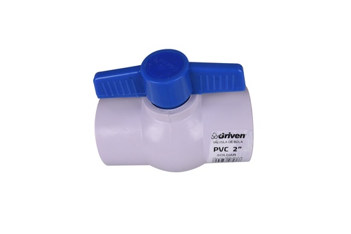 [5-233] LLAVE DE BOLA PVC C/LISA x 2" (DESC) GRIVEN 5-233