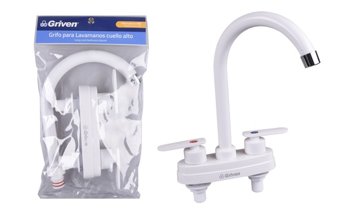 [5-244] LLAVE LAVAMANO DOBLE PLASTICA GRIVEN 5-244
