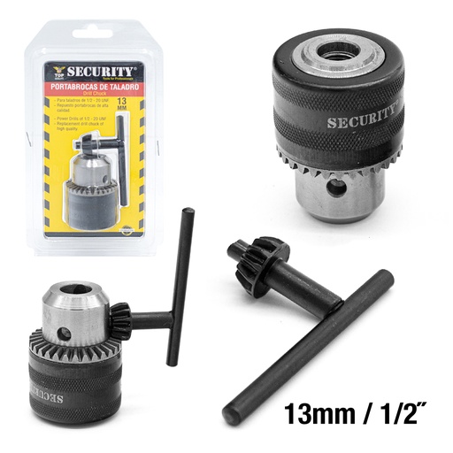 [5-256] MANDRIL PARA TALADRO 1/2 SECURITY 5-256