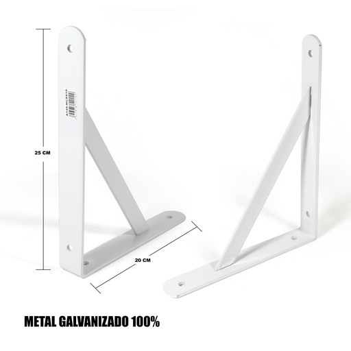 [5-282] PIE DE AMIGO 8x10 BLANCO x UNID 5-282