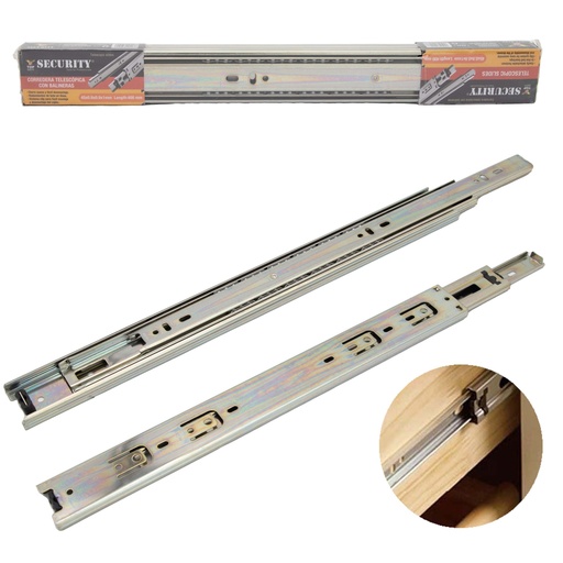 [5-288] CORREDERA DE METAL 400MM P/SECURITY 5-288