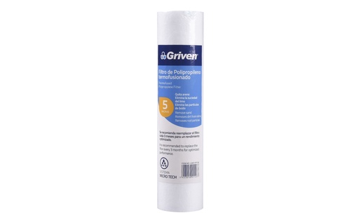 [5-324] CARTUCHO DE FILTRO POLIPROPILENO GRIVEN 5-324