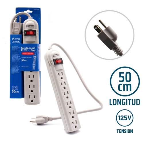 [5-333] REGLETA 6 TOMAS GENERALI LINE 5-333