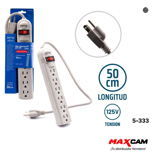 [5-333] REGLETA 6 TOMAS GENERALI LINE 5-333