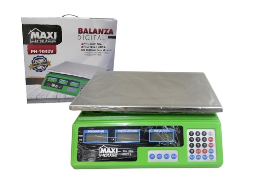 [5-340] PESO ELECTRONICO BALANZA DIGITAL x 40 KG 5-340