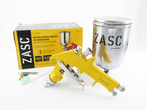 [5-375] PISTOLA PARA PINTAR DE GRAVEDAD 600cc ZASC 5-375