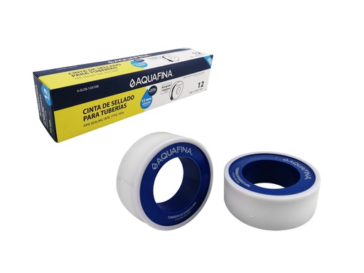 [5-377] TEFLON ECONOMICO 1/2 x 10MTS AQUAFINA 5-377