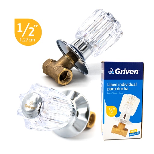 [5-450] LLAVE P/DUCHA INDIVIDUAL x 1/2 BRONCE GRIVEN 5-450