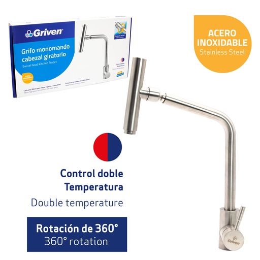 [5-453] LLAVE MONOMANDO GIRATORIA GRIVEN 5-453