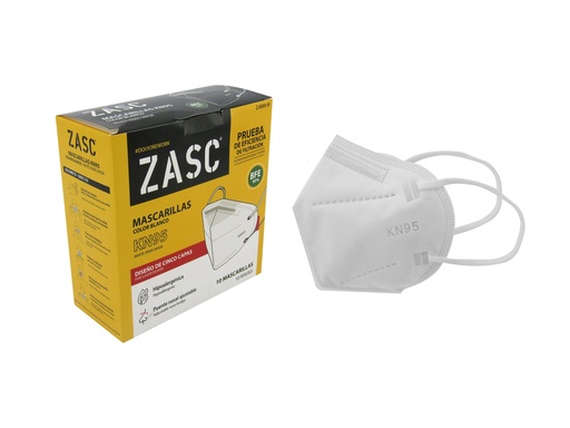 [5-504] MASCARILLA BLANCA KN95 ZASC 5-504