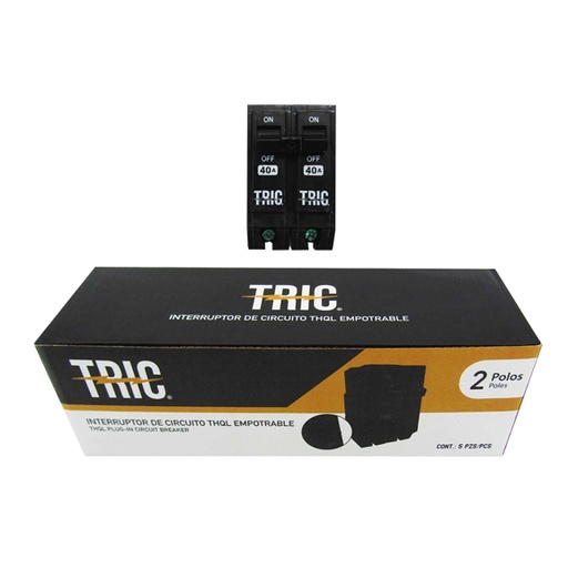 [5-516] BREAKER PARA EMPOTRAR 2x40A TRIC 5-516