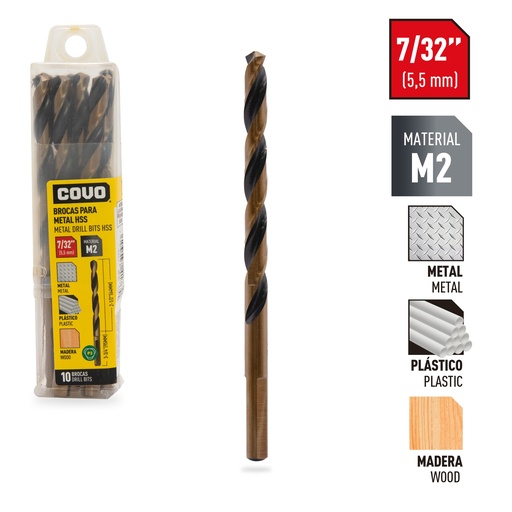 [5-554] MECHA HSS METAL x 7/32 x 10 UNID 5-554