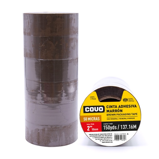 [5-566] [5-566] CINTA EMBALAR MARRON x 150Y COVO 5-566