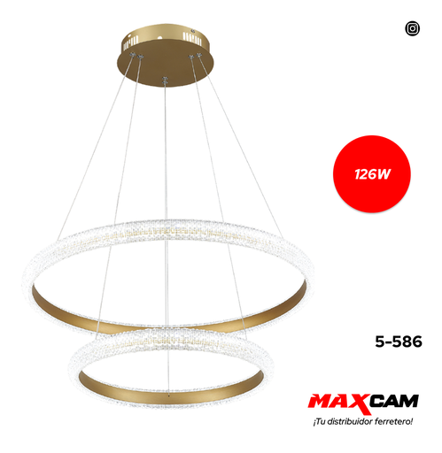 [5-586] LAMPARA LED PARA TECHO 126W 85/265V ANGEL LIGHT 5-586