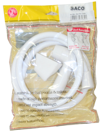 [5-602] DUCHA TELEF PLAST (MANCHADA NO TIENE DEVOLUCION) SACO 5-602