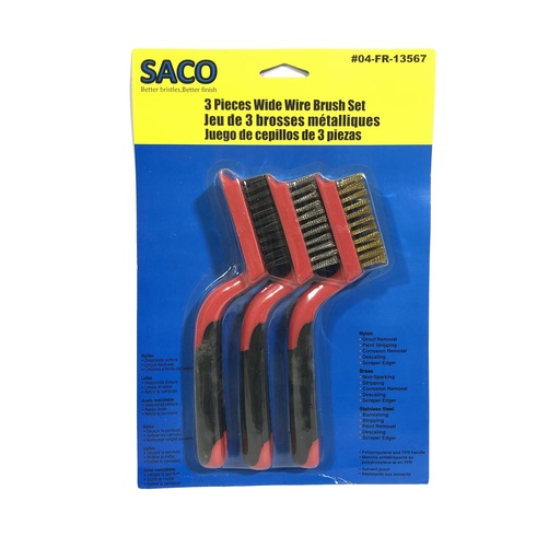 [5-603] CEPILLO DE ALAMBRE DE 3 PZA SACO 5-603