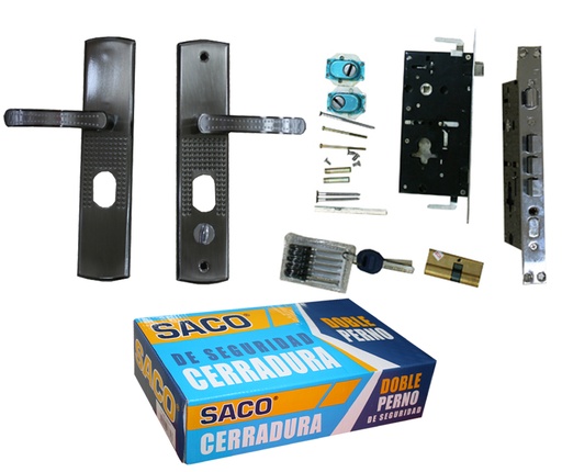 [5-605] CERRADURA SEGURIDAD P/PUERTA DE METAL SACO (DERECHA) 5-605