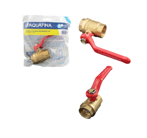 [5-653] VALVULA PASO BRONCE x 3/4" AQUAFINA 5-653