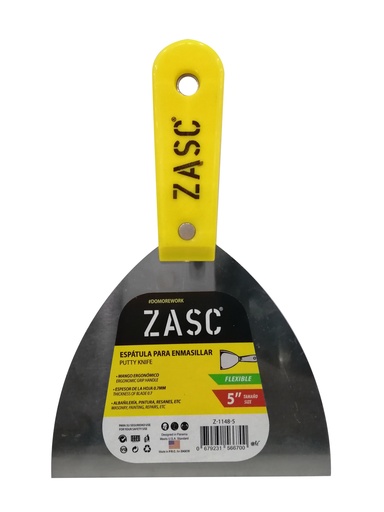 [5-669] ESPATULA MANGO PLASTICO 5" ZASC 5-669