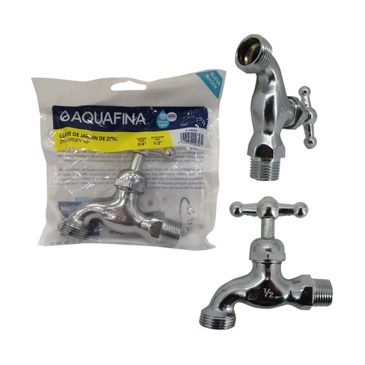 [5-678] LLAVE CHORRO PLATEADO AQUAFINA 5-678