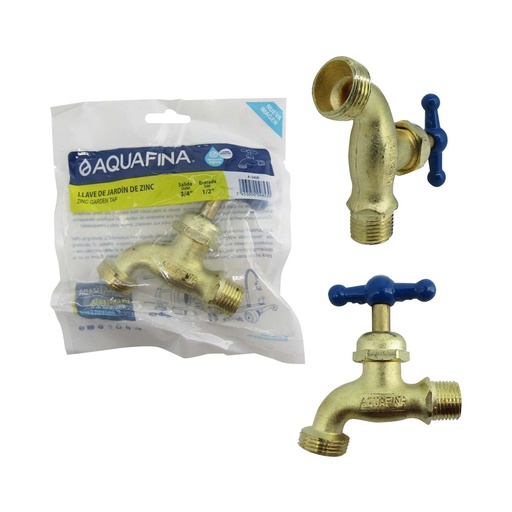 [5-680] LLAVE CHORRO DORADA AQUAFINA 5-680