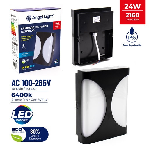 [5-684] [5-684] LAMPARA DE PARED EXTERIOR 24W ANGEL LIGHT 5-684