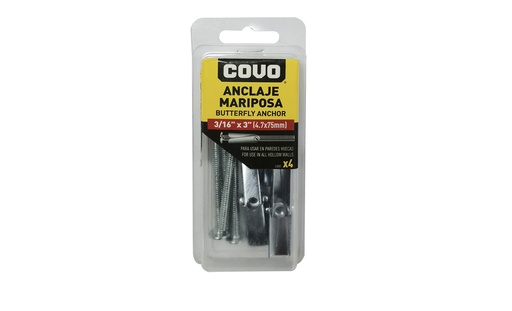 [5-686] RAMPLUG MARIPOSA 3/16 X 4UND COVO 5-686
