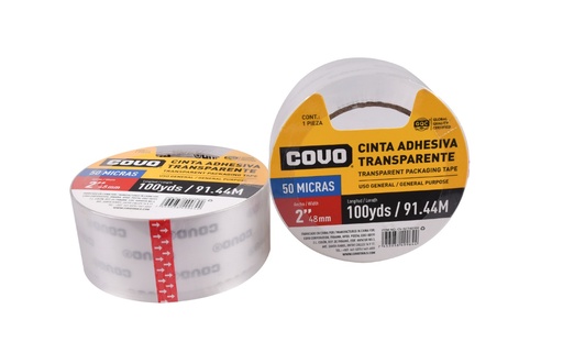 [5-713] CINTA EMBALAR TRANSPARENTE x 100Y COVO 5-713