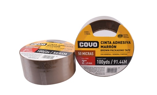 [5-716] CINTA EMBALAR MARRON x 100Y COVO 5-716