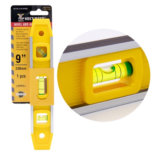 [5-723] NIVEL TORPEDO 9" MAGNETICO SECURITY 5-723