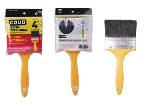 [5-736] BROCHA CERDA NEGRA 4" COVO 5-736