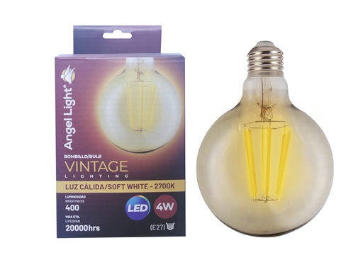 [5-745] BOMBILLO VINTAGE LED 4W 110v ANGEL LIGHT 5-745