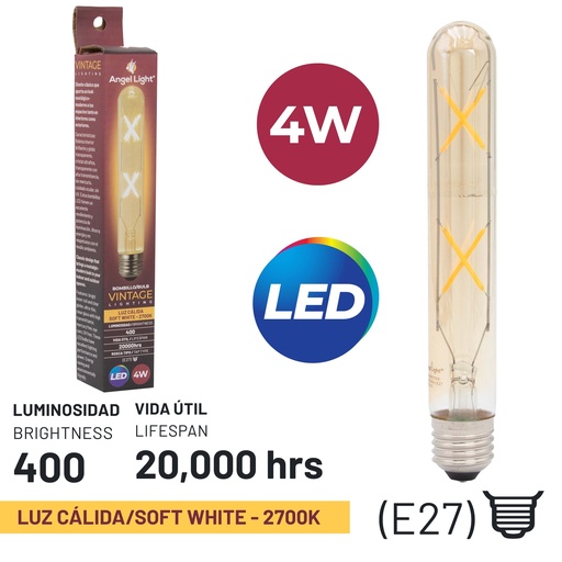 [5-746] [5-746] BOMBILLO VINTAGE LED 4W 110v ANGEL LIGHT 5-746