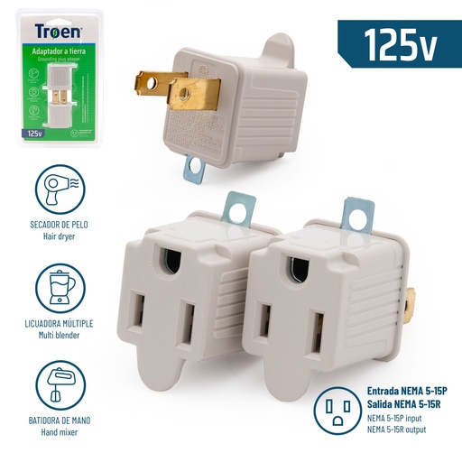 [5-779] ADAPTADOR 3 A 2 O BENJAMIN  x 2UNID TROEN 5-779