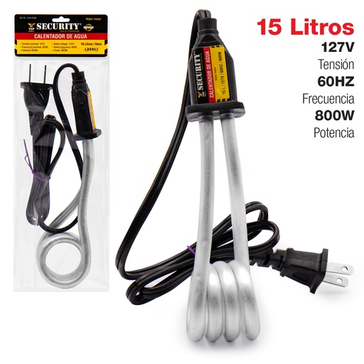 [5-786] CALENTADOR DE AGUA 15 LTS SECURITY 5-786