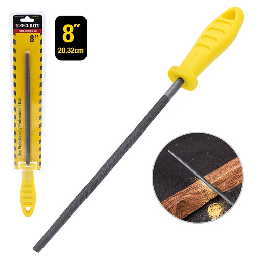 [5-818] LIMA REDONDA C/MANGO 8" SECURITY 5-818