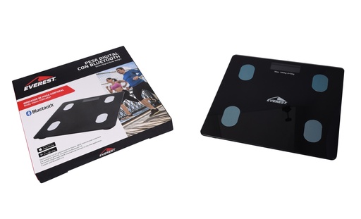[5-835] PESO DIGITAL DE BAÑO BLUETOOH EVEREST 5-835