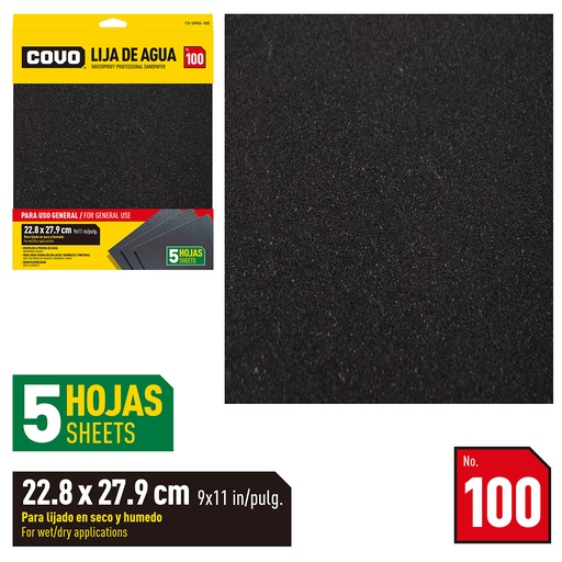 [5-842] LIJA GRANO 100 x UNID COVO 5-842