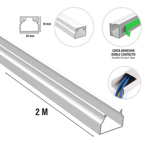 [5-856] CANALETA AUTODHESIVA 20x10 TROEN 5-856