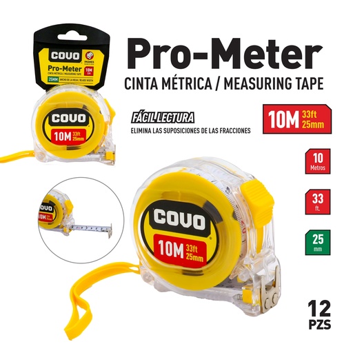 [5-862] METRO TRANSPARENTE x 10 MTS COVO 5-862