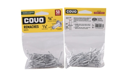[5-869] REMACHE 1/8" X 3/8" x 50 UNID COVO 5-869