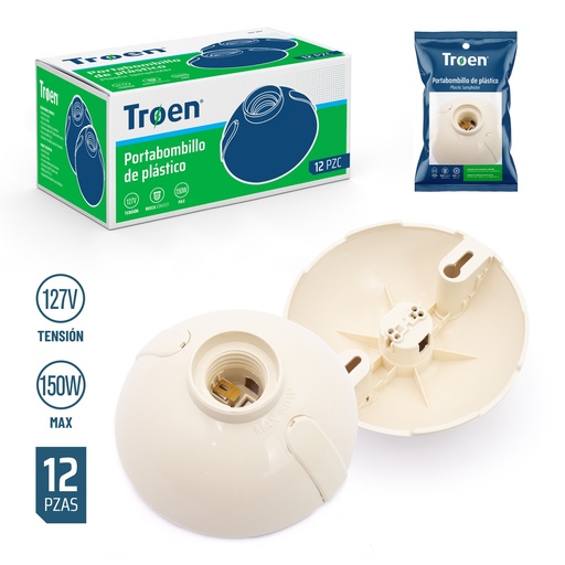 [5-890] PLAFON DE PLASTICO TIPO OVAL TROEN 5-890