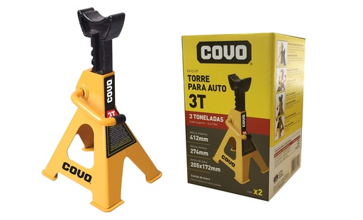 [5-903] BURRO O SOPORTE P/MECANICO 3TON x 2 UNID COVO 5-903