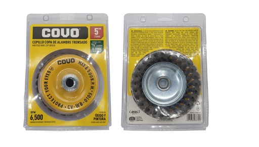 [5-931] CEPILLO CIRC ALAMBRE TRENZADO 5" x 5/8 COVO 5-931