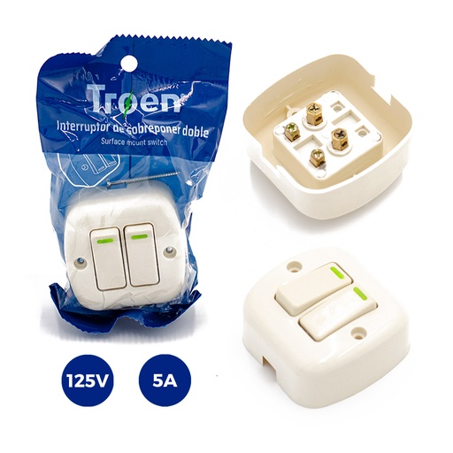 [5-939] [5-939] INTERRUPTOR DOBLE SOPREPONER TROEN 5-939