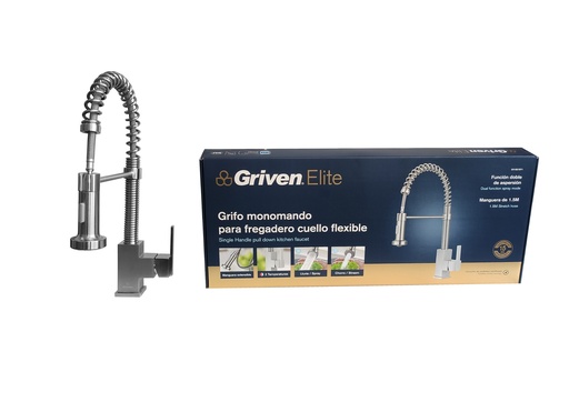 [5-957] LLAVE FREGADERO MONOMANDO EXTENSIBLE GRIVEN ELITE 5-957